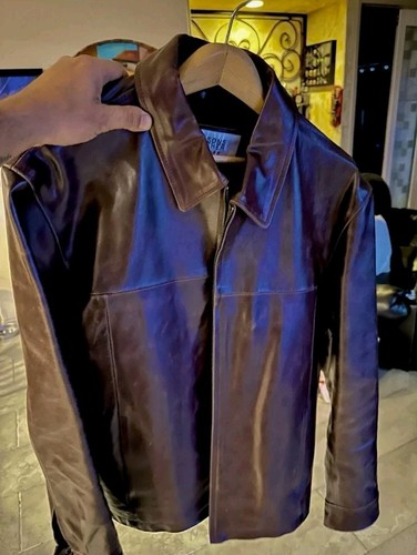 Wilson Men's Brown Leather Jacket, Medium - Picture 1 of 12