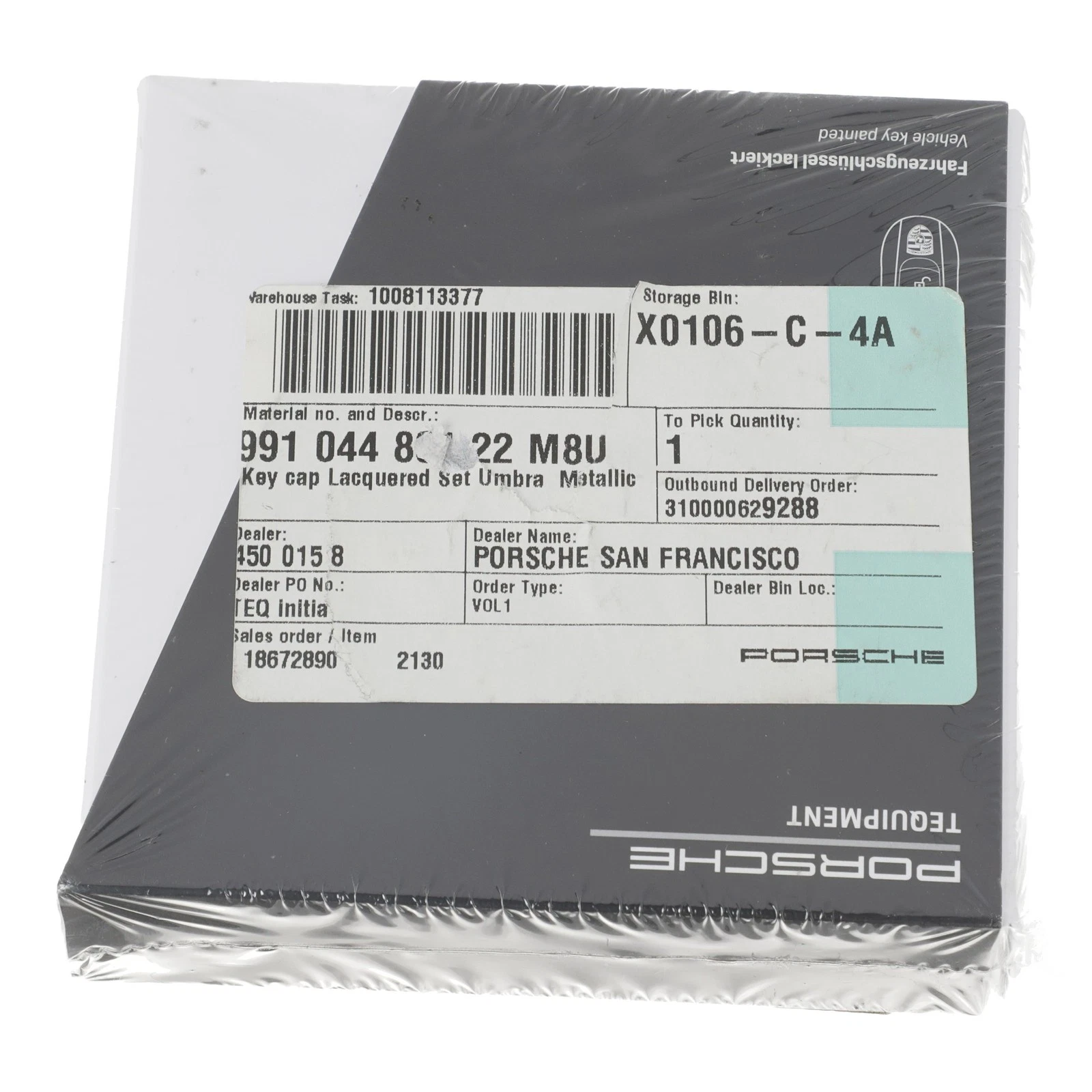 Juego de tapas de llave lacadas para Porsche (N/P 99104480122M8U)