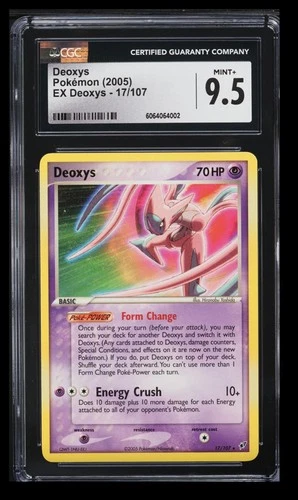 2005 Pokemon EX Deoxys Deoxys CGC 9.5 English #17/107 Rare
