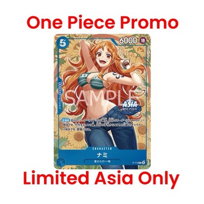JAP One Piece Promo - Nami P-112 Asia Only Exclusive Orange Mini-Tin Vol.2 Raw