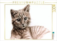 Calvendo Puzzle The Kitten | 1000 Pieces, Finished Size 25.2 × 18.9 In (64 × 48