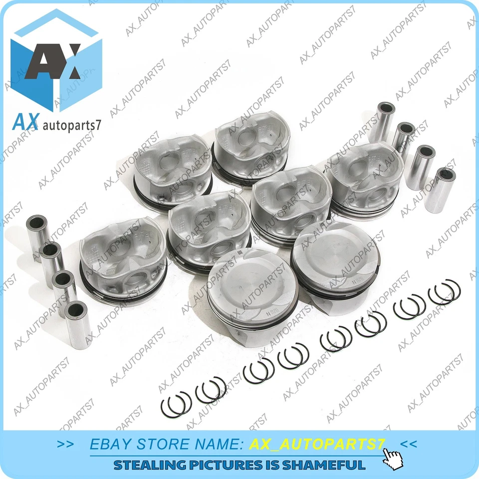 8cyl Pistons & Rings Set STD For BMW M5 M6 X5 F10 X6 M F85 F86 S63N S63R 4.4 V8 — 第 4/4 张图片