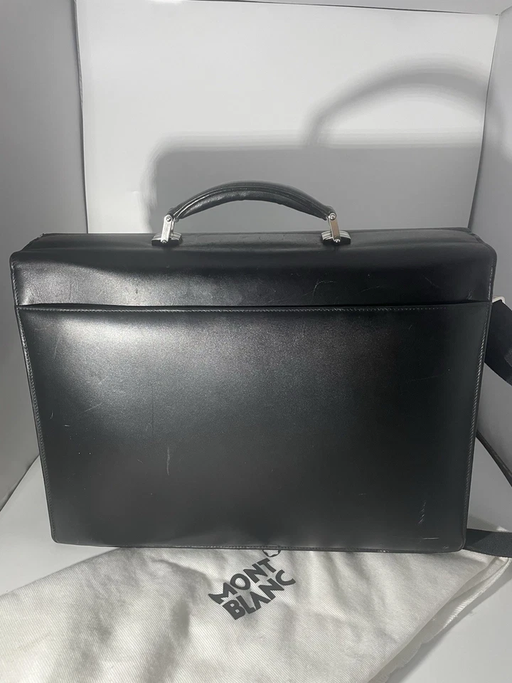 Montblanc Meisterstuck Briefcase With Lock and Removable Strap - Image 2 of 4