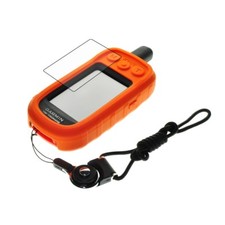 Protect Case Black Strap LCD Film Protecors for GPS Garmin Alpha 100 Alpha100
