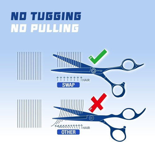 SWAP Professional Hair Thinning Scissors - SUS 440C - 6 Inches - NIB - Picture 6 of 7