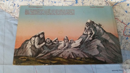 Famiglia Watzmann Berchtesgaden cartolina postale 8736 - Foto 1 di 2