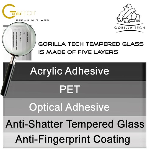 Sony Xperia XA1 Ultra Genuine Gorilla Tech Brand Tempered Glass Screen Protector - Picture 3 of 7