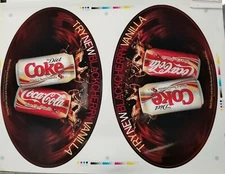 Diet Coke Coca-Cola Try New Black Cherry Vanilla Ad Preproduction Art Work