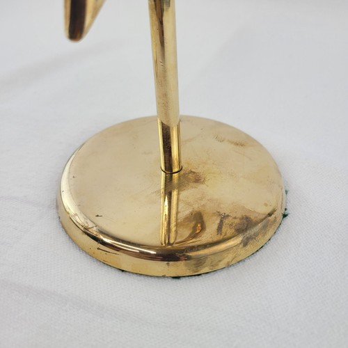 Vintage Pier 1 Pair Brass Star Celestial 13" Tall Candlestick Holder Home Decor - Picture 5 of 12