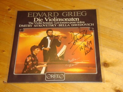 DMITRY SITKOVETSKY Grieg The Violin Sonatas ORFEO LP NEW Signed NEU Signiert