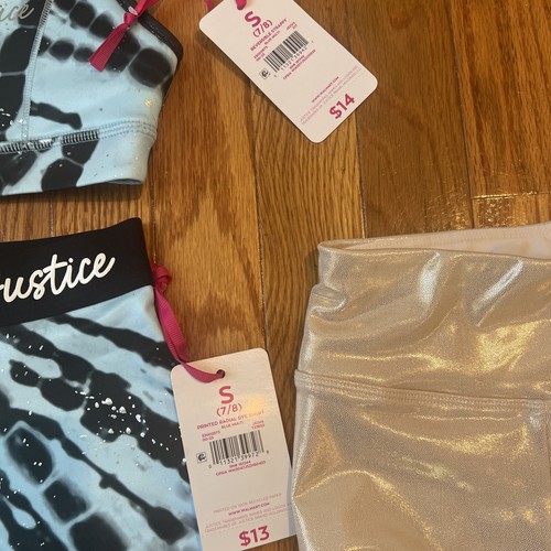 Justice girls 2 piece Gymnastics Suit Size 7/8 - Picture 3 of 4