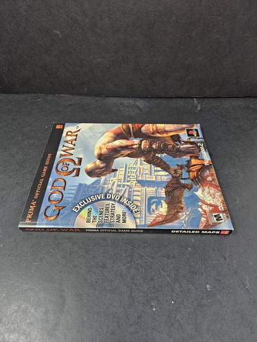 God Of War Game Strategy Guide PlayStation 2 Prima Official PS2 W/Dvd Excellent - Picture 2 of 7