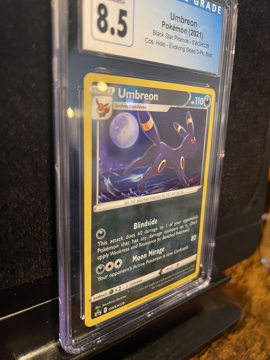 2021 Pokémon Black Star Promos Umbreon Holo SWSH129 💎PSA 9 2021 Pokémon Black Star Promos Umbreon Holo SWSH129 💎PSA 9