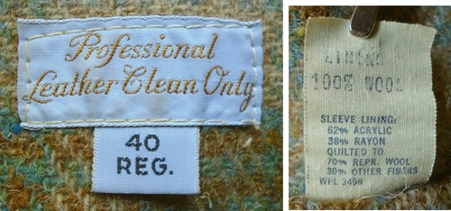 RARE Vintage 80s London Fog Mens 40R Suede Duffle Coat Lined Made in USA - Picture 13 of 15