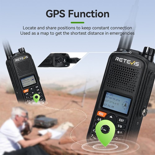 Retevis A1 5W GPS IP67 Analogico 2200mAh Ham Radio Bidirezionale per Esterno - Foto 3 di 20