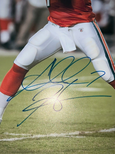 CHAD HENNE MIAMI DOLPHINS ACTION SIGNED 16x20 - Picture 2 of 2