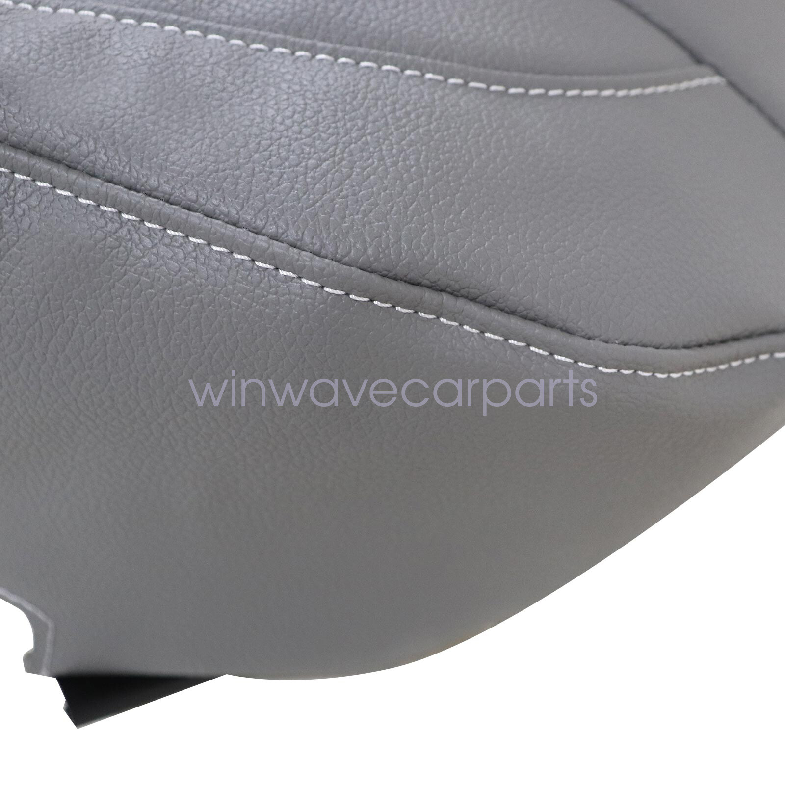 Driver Bottom Leather Seat Cover & Foam Pad Gray For 2016 2017 Chevy Silverado