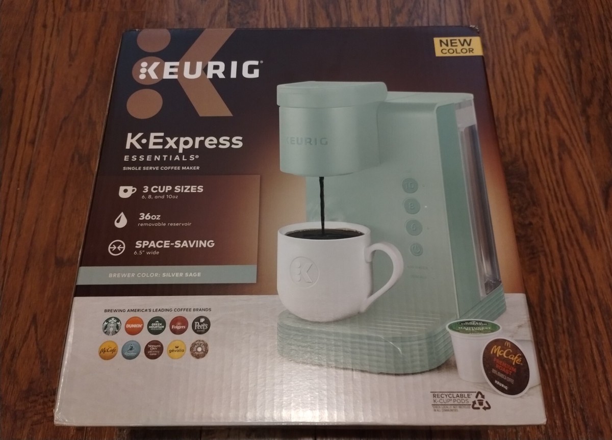 Keurig K-Express Essentials, Single Serve K-Cup Pod Coffee Maker SILVER  SAGE