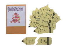 Teaching Resource Kids Math Learning Center Game Dividing Fractions Puzzles