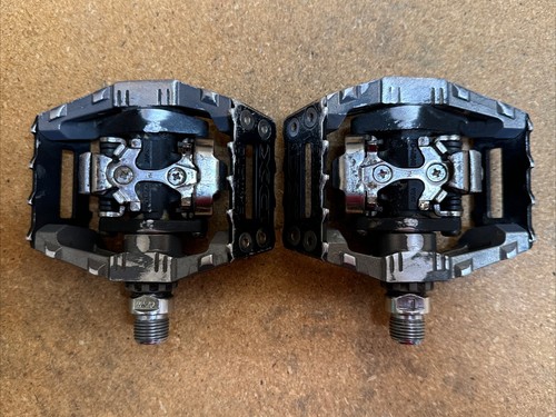 Shimano DX Pedals PD-M646 Clipless SPD BMX MTB Flat Combo 2000 Deore DX - 第 2/7 張圖片