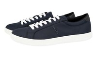 Prada Nylon Downtown Sneaker - 4E3256 - Navy Blau Weiss - Neu - 9 43