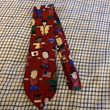 Save the Children Men’s Tie 100% Silk Made in USA Let Children Lead The Way
