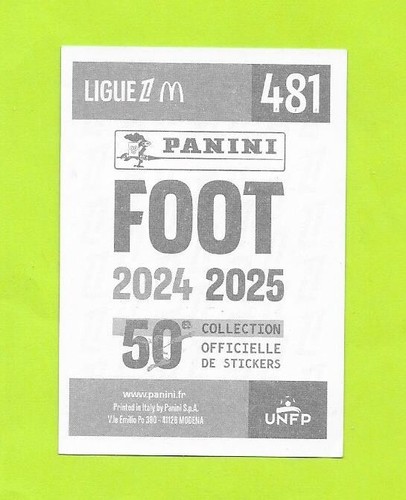 Vignette Panini N°481 - Foot 2024/25 - Racing Strasbourg Club - Emanuel Emegha - Imagen 2 de 2
