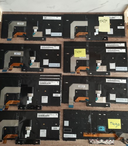 Lot of 11 - Lenovo Thinkpad Keyboard replacements - As is / Parts / Repair - Afbeelding 8 van 20