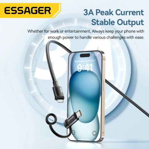 Type C To Lighting and Lighting To Type C For iPhone OTG Adapters Fast Charging - Picture 3 of 11