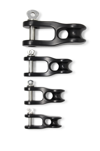 Grillete Halyard de aluminio mecanizado Tylaska H8 2:1 (con polea) - Imagen 3 de 3