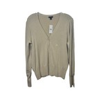 Ann Taylor Solid Regular Size L Cardigan Sweaters for Women