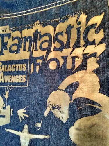 ECKO UNLTD Fantastic Four Jean Jacket Denim Coat XXXL (3XL) Y2K with Comic Book! - Picture 8 of 24