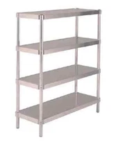 Prairie View Industries Shelving Unit Heavy-Duty Aluminum 24x36x72 w 5 Shelves