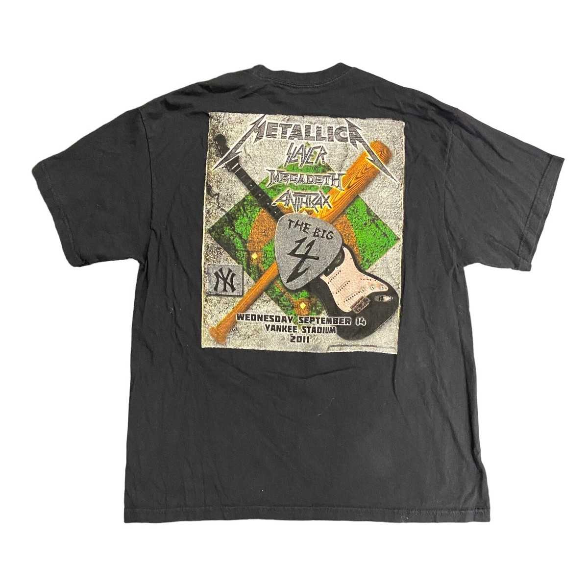 BIG 4 CONCERT TOUR SHIRT METALLICA MEGADETH SLAYER ANTHRAX BIG 4 CONCERT TOUR SHIRT METALLICA MEGADETH SLAYER ANTHRAX