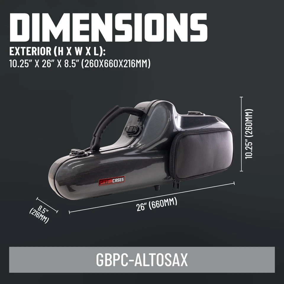 Estuche Gator Serie Presto Pro para Saxofón Alto Eb; (GBPC-ALTOSAX) Foto 2 de 4