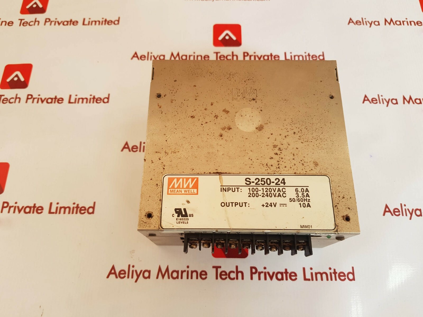 MEAN WELL S-250-24 Switching Power Supply Box 100 - 120VAC 24V 10A