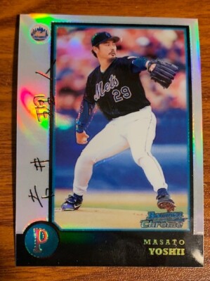 O.マサト 1998 Bowman Chrome Refractor #295 Masato Yoshi New York Mets Used