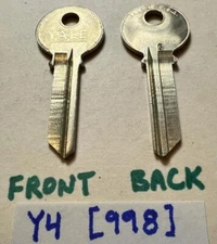 Vintage 1970s 1980s NOS Yale Y4 key blanks new old stock ILCO 998