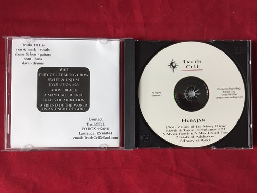 TRUTH CELL: Hurajan Sacrifice The King CD ADVANCE COPY pre-213 Records METALCORE - Imagen 3 de 3