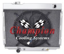 Er Champion 4 Row Radiator W 16 Fan For 1968 1969 Ford Torino V8 Engine