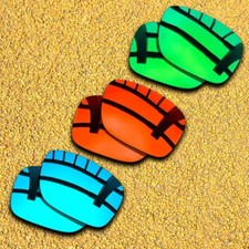 3Pairs Lens Replacement for-Oakley Sylas 57mm OO9448 Polarized-Blue Red Green