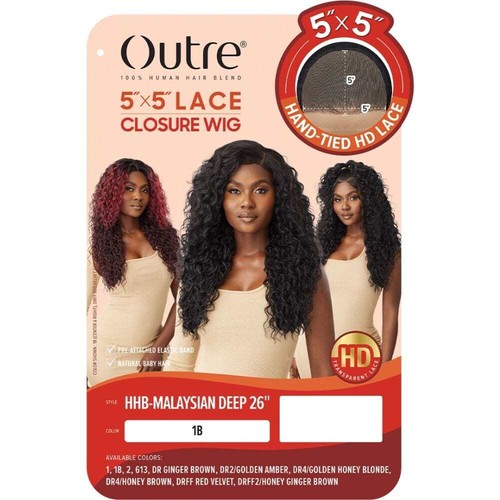 Outre 5x5 HD Lace Closure Wig - HHB-Malaysian Deep 26" - Picture 6 of 13