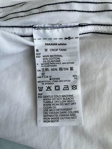 2x Adidas Size 10 Crop Top Singlets - Picture 9 of 9