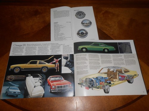 1976 OLDSMOBILE CUTLASS OMEGA STARFIRE 28 p. BROCHURE + 16 p ACCESSORIES CATALOG - Picture 7 of 7