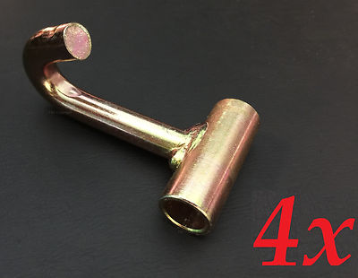 4x J Finger Hook For 2 Ratchet Strap Tie Down Race Car Hauler Trailer Wreck