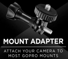 Insignia - Tripod Thread Mount Adapter Mount Adapter for GoPro Accessory Mounts