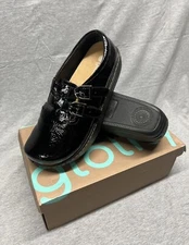 Glolily Emma II (EMM-110) Women’s Comfort 2-Strap Clogs - Black - Size: 8 M