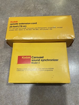 Vintage Kodak Carousel sound synchronizer Model 3, & 25  Ext Cord, Old But New