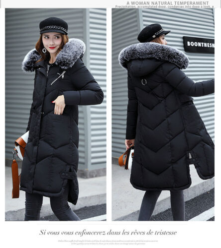 en pour Manteau chics d'hiver duvet Bc405 Vestes de Parka fourrure en duvet femmes fausse w4a4Rqx0n