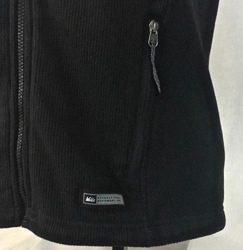 REI Polartec Zip-In Weste ärmellos Reißverschlusstaschen schwarz Damen Gr. S - Bild 4 von 8